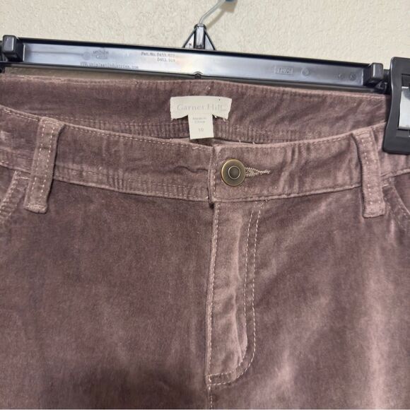 Garnet Hill Size 10 Essential Slim Five-Pocket Cords Corduroy Pants Brown - Picture 5 of 9